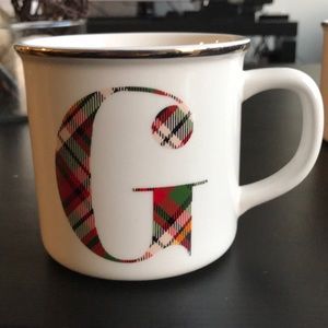 “G” Initial Holiday Coffee Mug